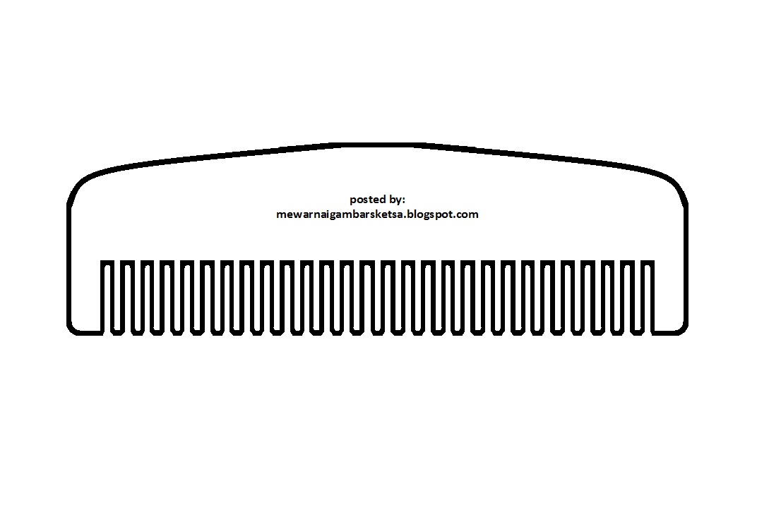 Detail Mewarnai Gambar Sisir Nomer 8