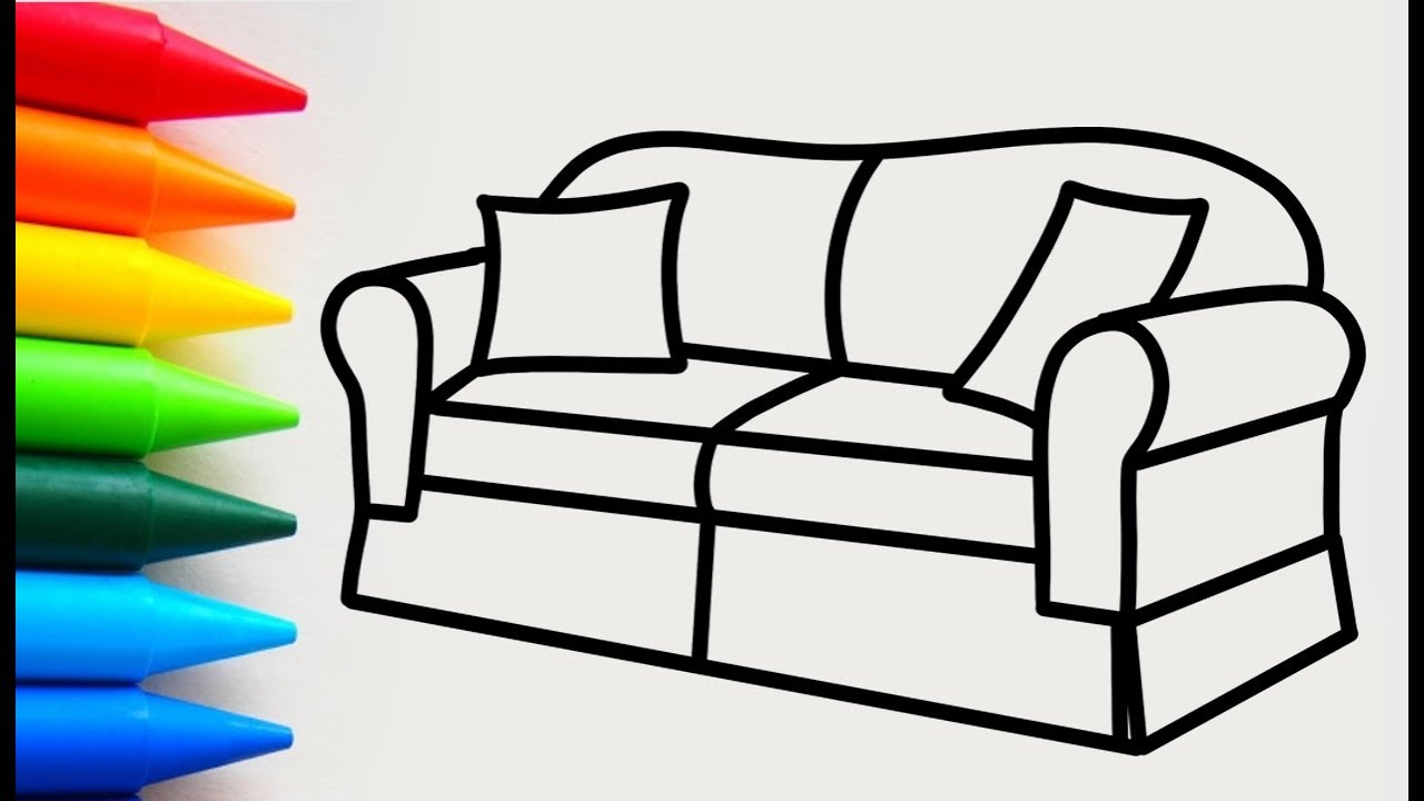 Detail Mewarnai Gambar Sofa Nomer 3