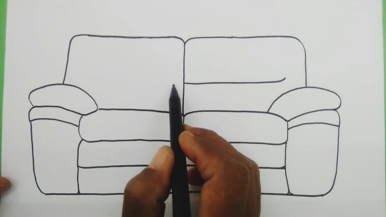Detail Mewarnai Gambar Sofa Nomer 20