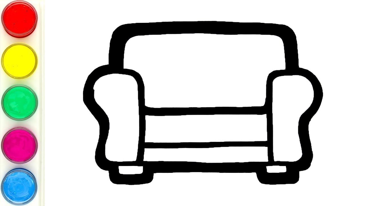 Detail Mewarnai Gambar Sofa Nomer 4