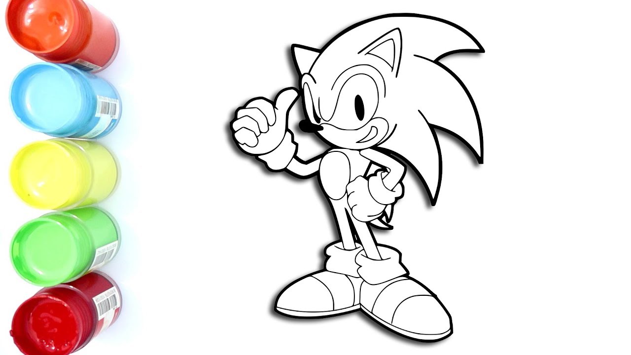 Detail Mewarnai Gambar Sonic Nomer 2