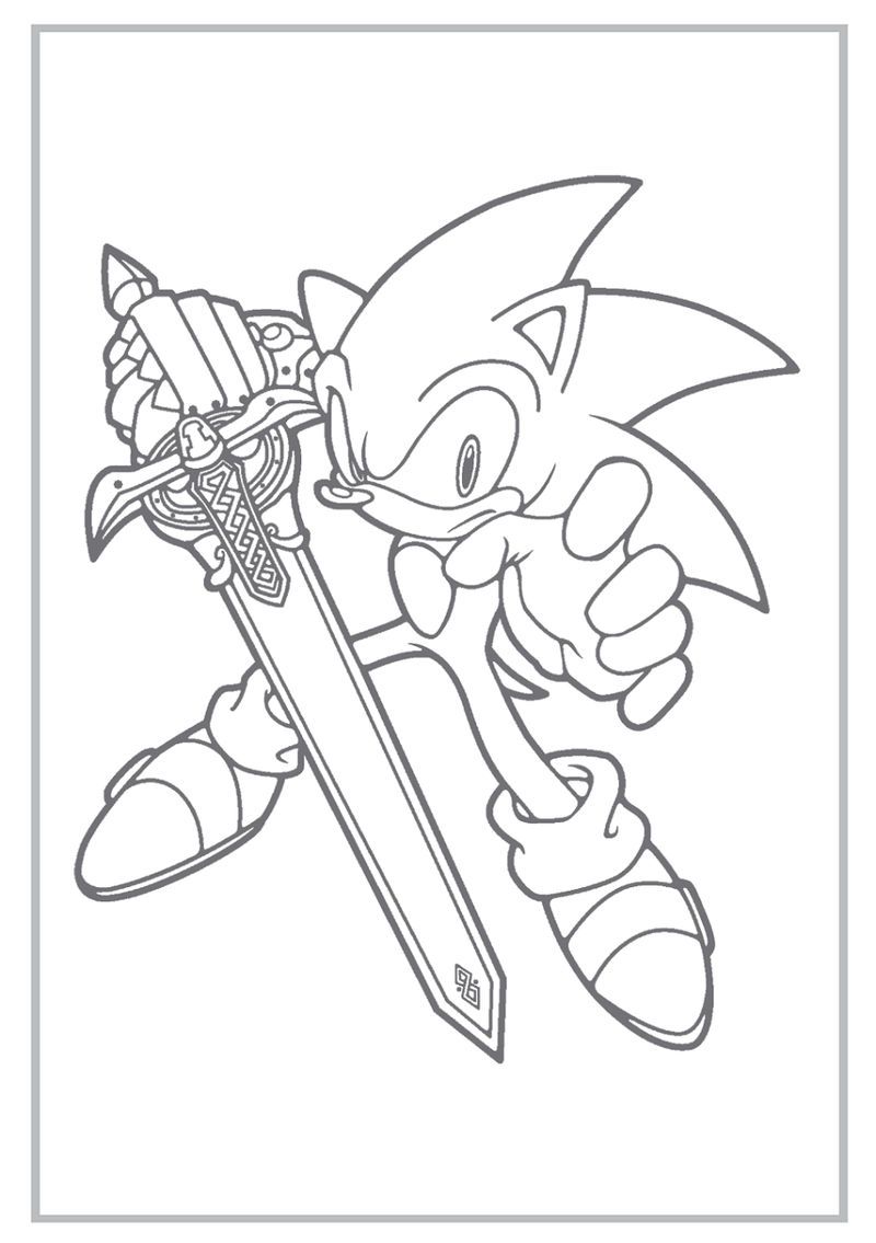 Detail Mewarnai Gambar Sonic Nomer 18