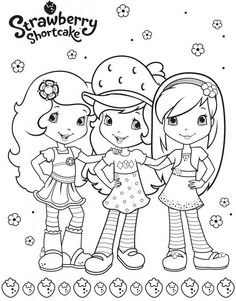 Detail Mewarnai Gambar Strawberry Shortcake Nomer 5