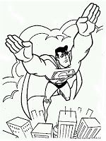 Mewarnai Gambar Superman - KibrisPDR