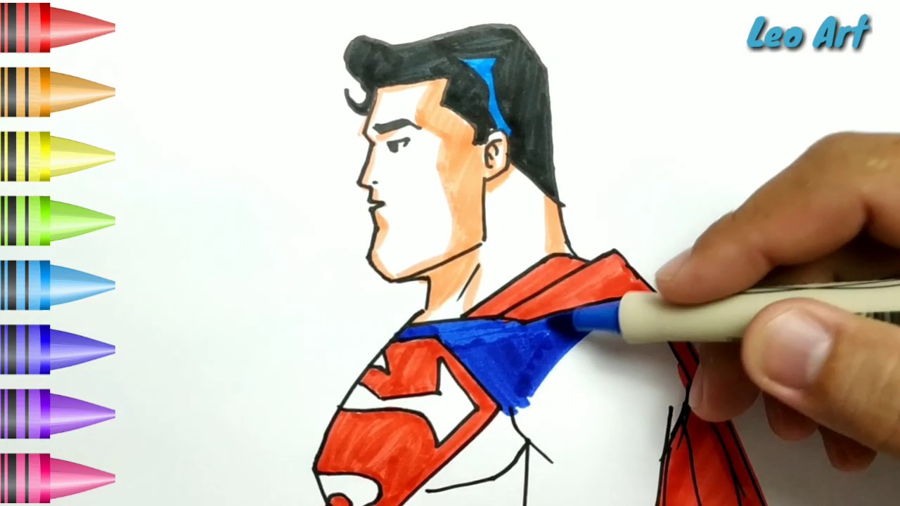 Detail Mewarnai Gambar Superman Nomer 36