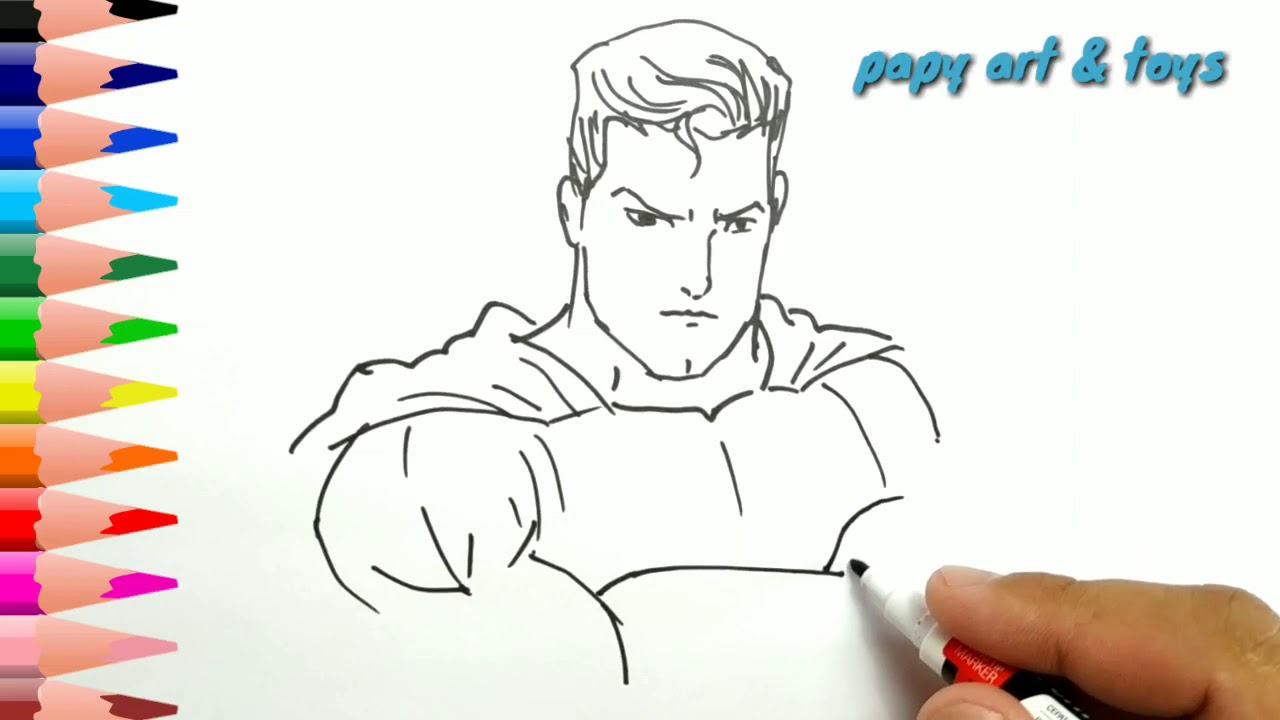 Detail Mewarnai Gambar Superman Nomer 39