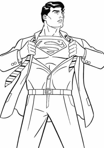 Detail Mewarnai Gambar Superman Nomer 41