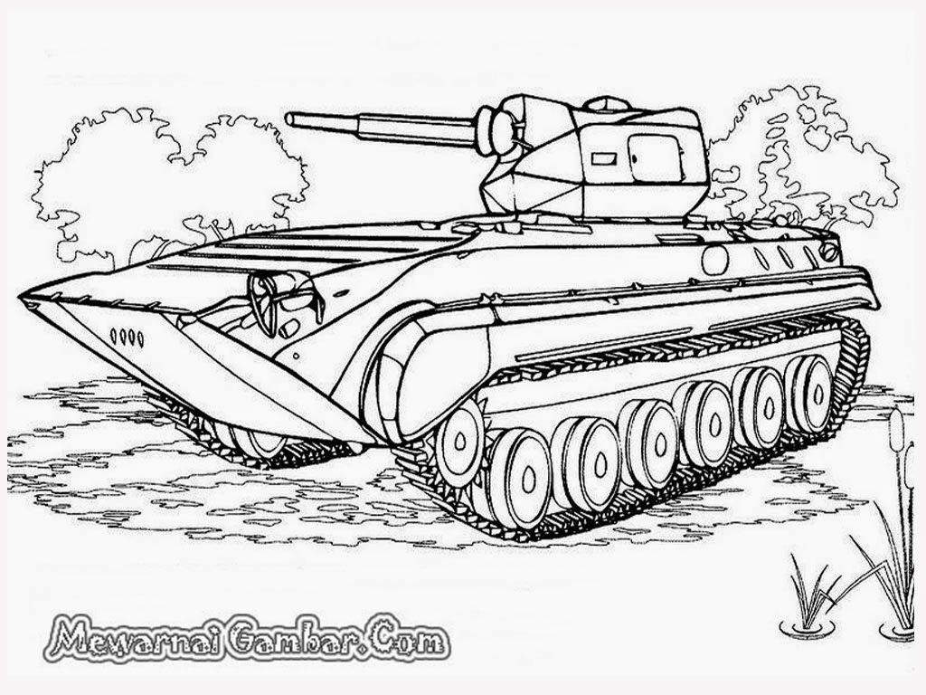 Mewarnai Gambar Tank - KibrisPDR