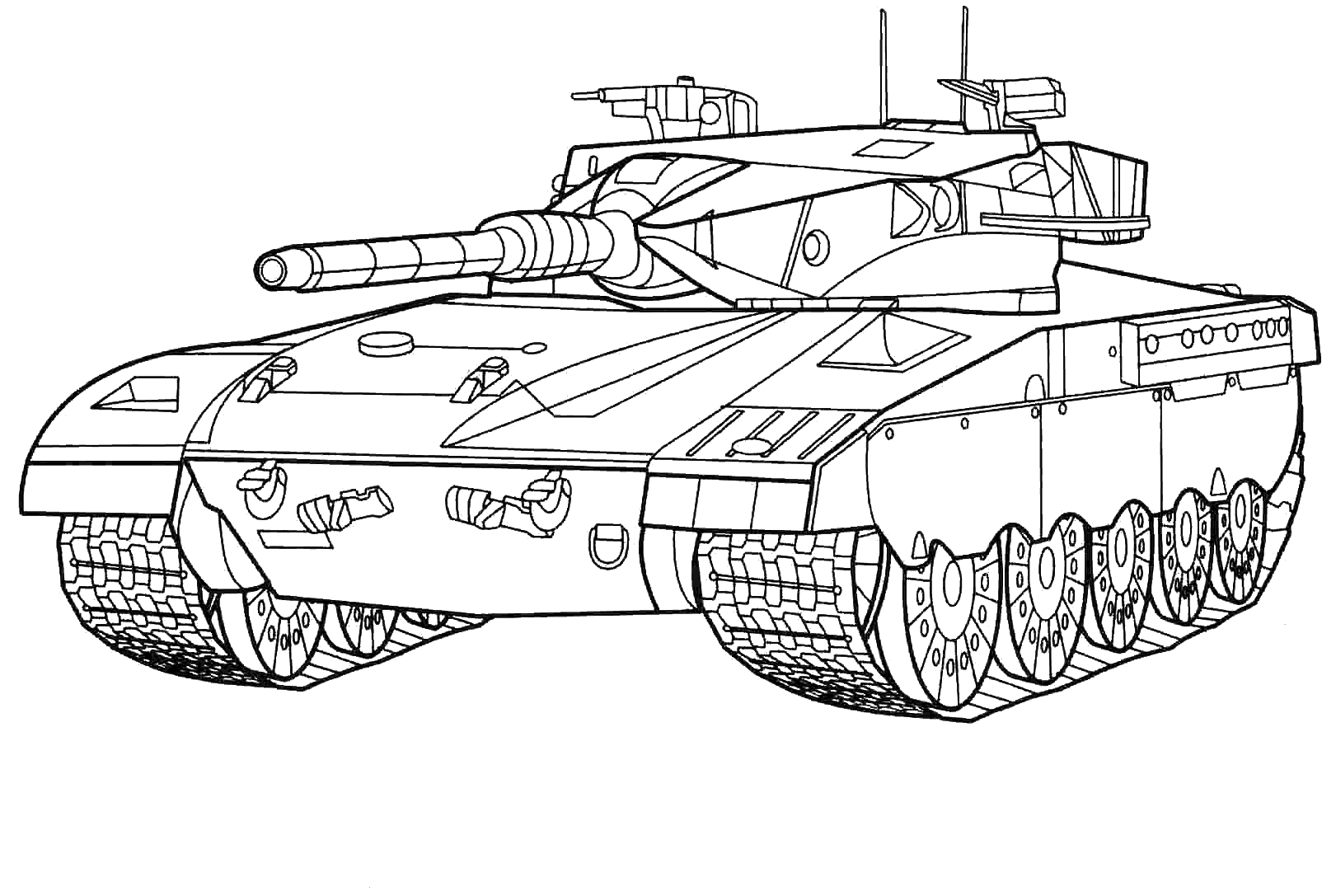 Detail Mewarnai Gambar Tank Nomer 39