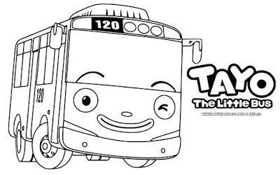 Mewarnai Gambar Tayo The Little Bus - KibrisPDR