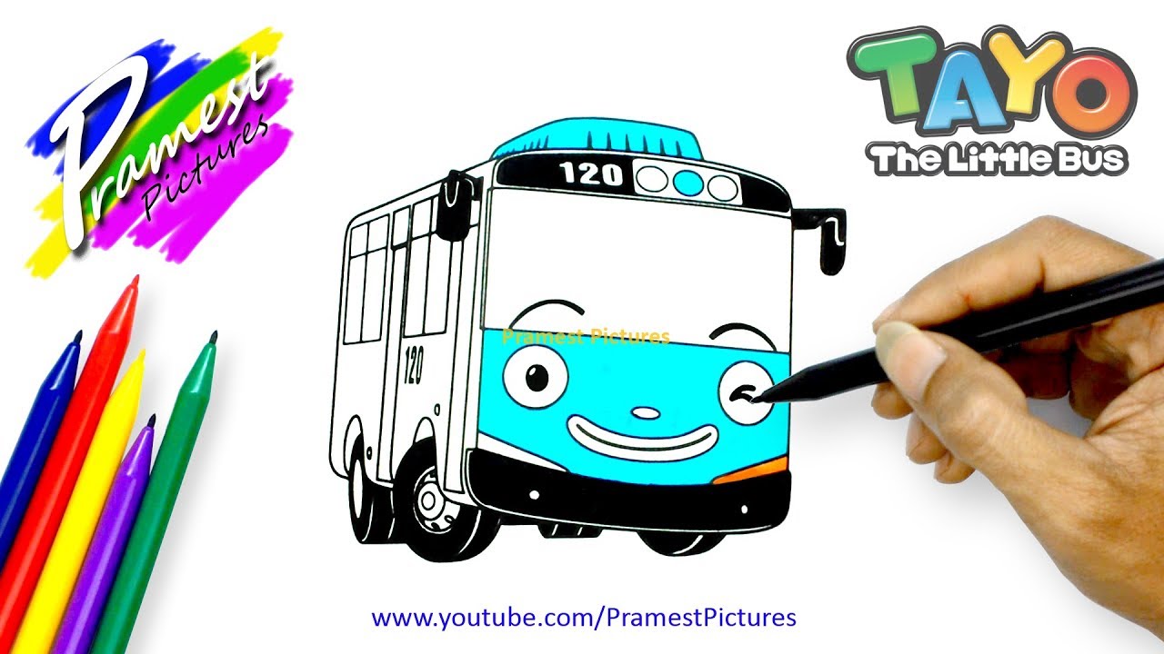 Detail Mewarnai Gambar Tayo The Little Bus Nomer 38