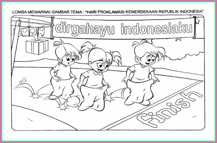 Detail Mewarnai Gambar Tema Kemerdekaan Nomer 10