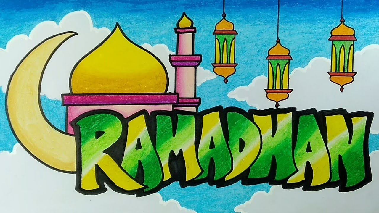 Mewarnai Gambar Tema Ramadhan 55+ Koleksi Gambar