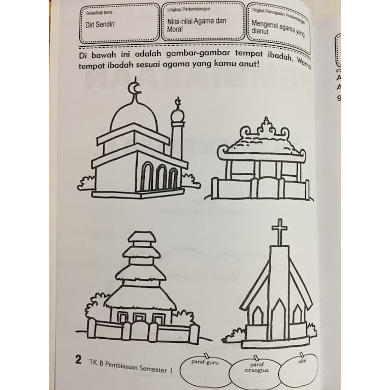 Detail Mewarnai Gambar Tempat Ibadah Nomer 33