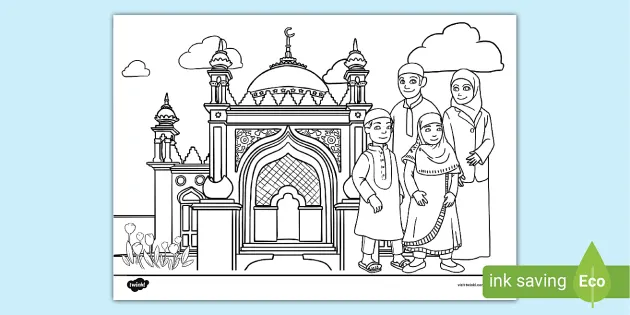 Detail Mewarnai Gambar Tempat Ibadah Nomer 36