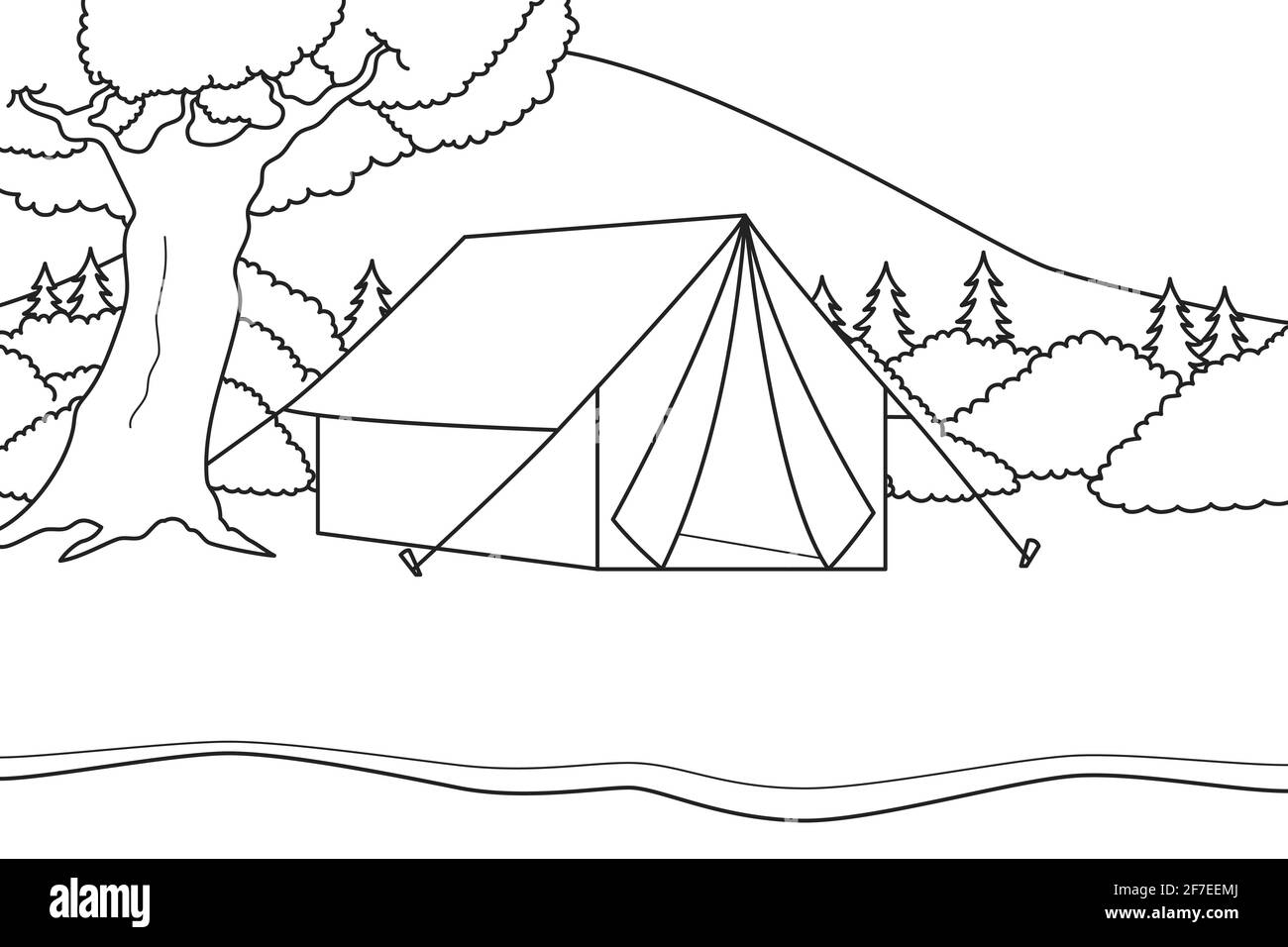 Detail Mewarnai Gambar Tenda Nomer 40