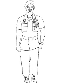 Detail Mewarnai Gambar Tentara Nomer 10