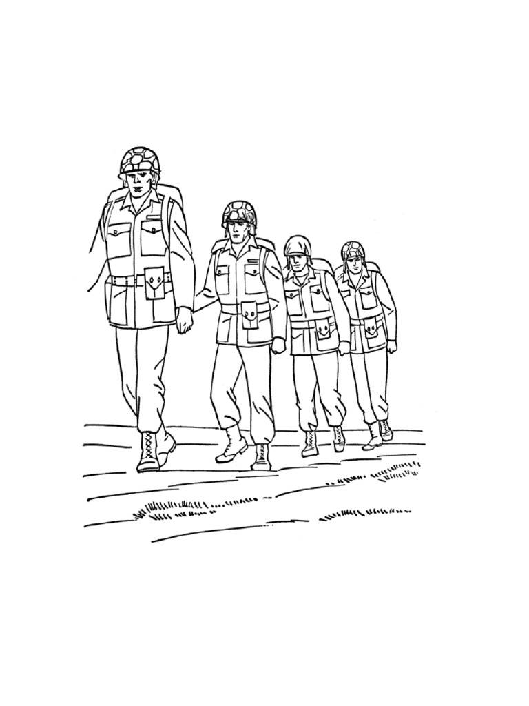 Detail Mewarnai Gambar Tentara Nomer 9