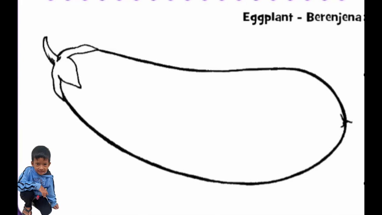 Detail Mewarnai Gambar Terung Nomer 29