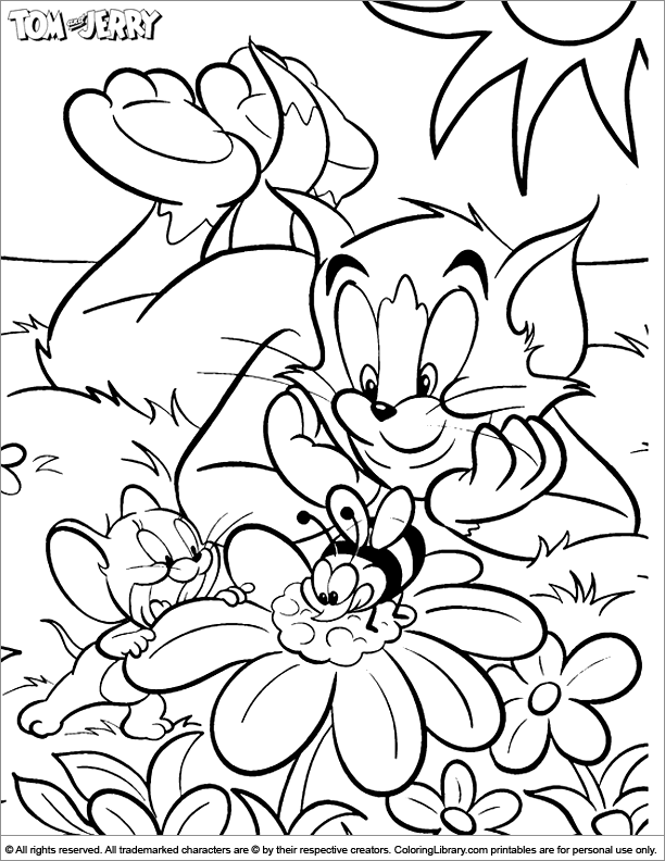 Detail Mewarnai Gambar Tom And Jerry Nomer 17