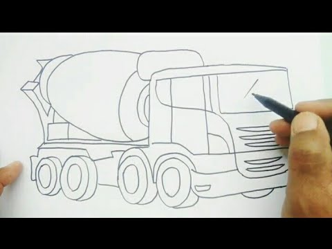 Detail Mewarnai Gambar Truk Molen Nomer 22