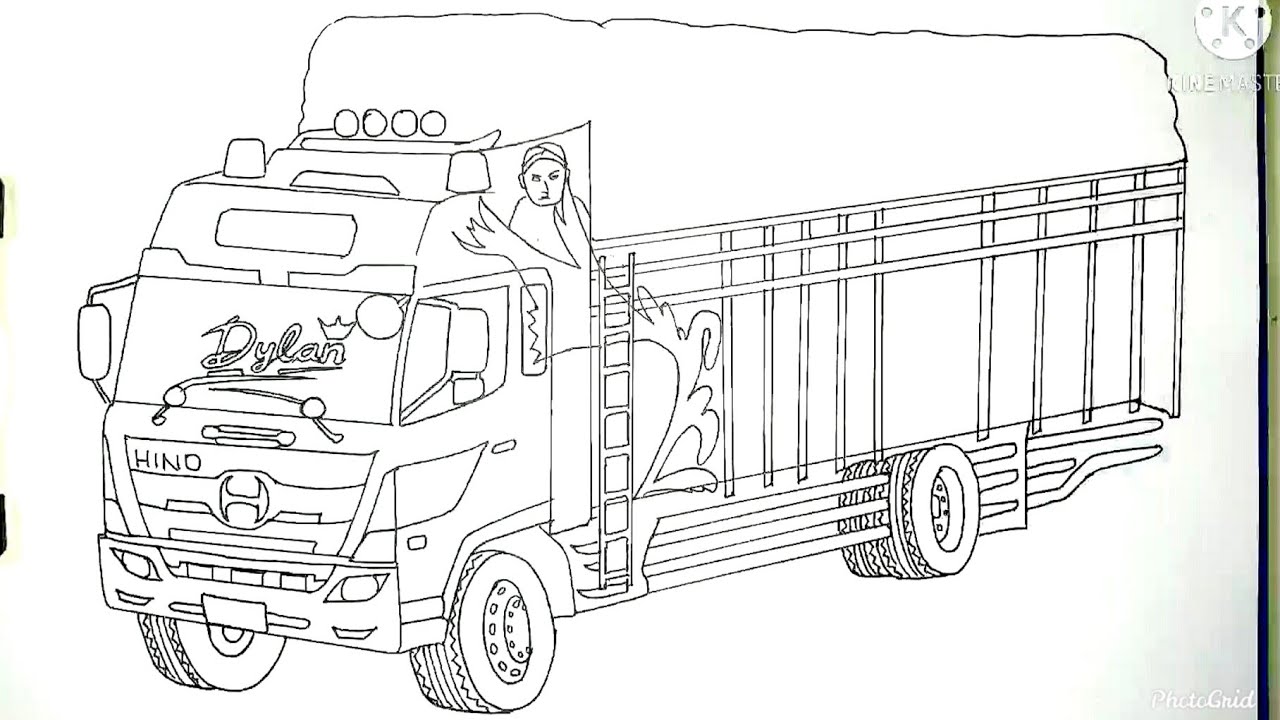 Detail Mewarnai Gambar Truk Molen Nomer 34