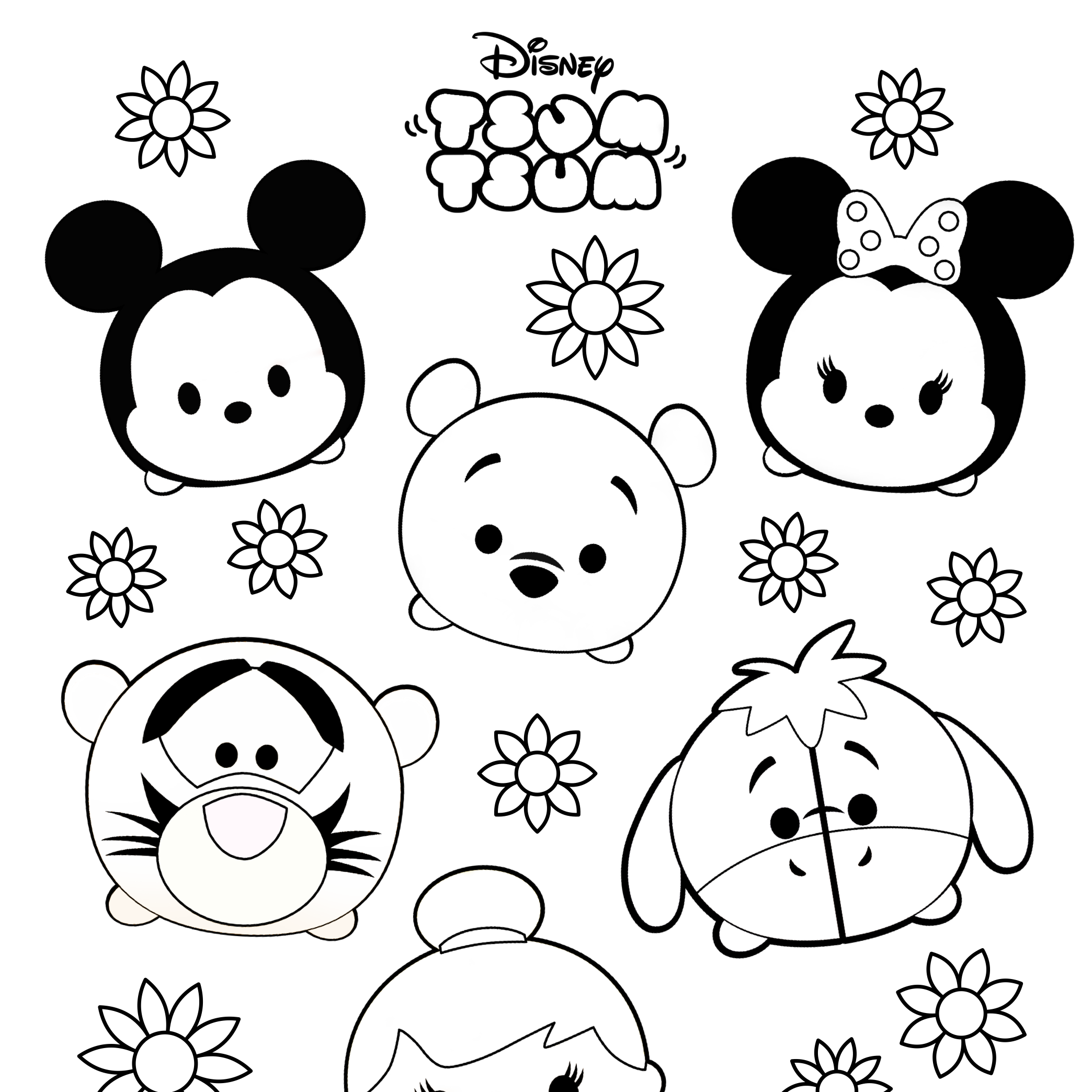 Detail Mewarnai Gambar Tsumtsum Disney Nomer 8