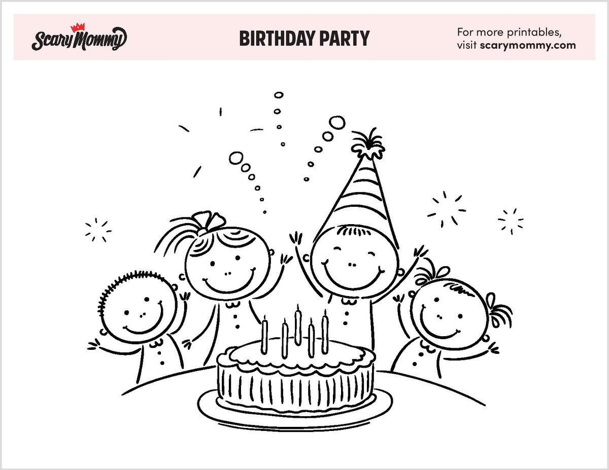 Detail Mewarnai Gambar Ulang Tahun Nomer 22