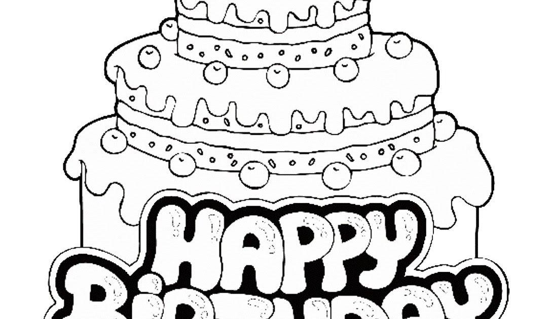 Detail Mewarnai Gambar Ulang Tahun Nomer 33