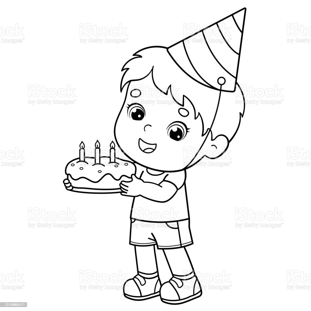 Detail Mewarnai Gambar Ulang Tahun Nomer 34