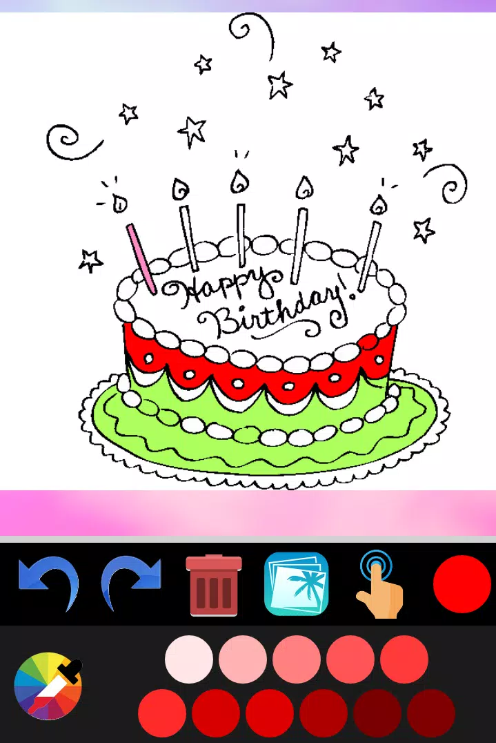 Detail Mewarnai Gambar Ulang Tahun Nomer 44