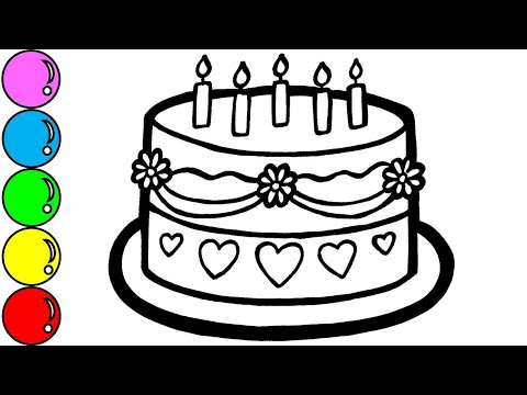 Detail Mewarnai Gambar Ulang Tahun Nomer 9