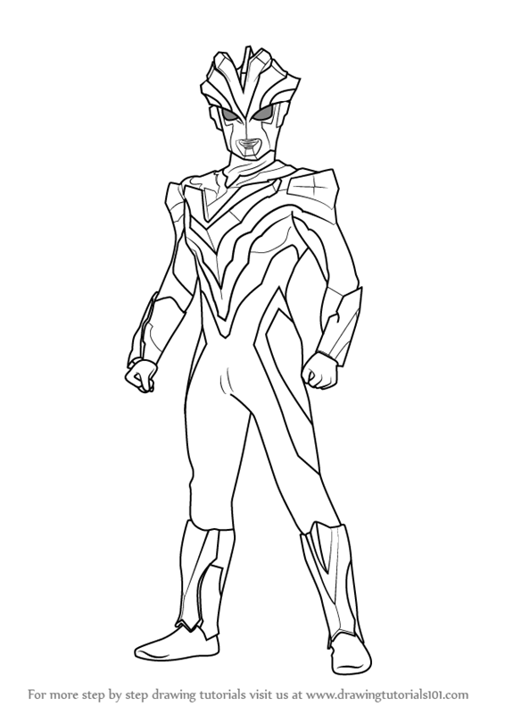 Detail Mewarnai Gambar Ultraman Geed Nomer 20