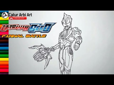 Detail Mewarnai Gambar Ultraman Geed Nomer 4