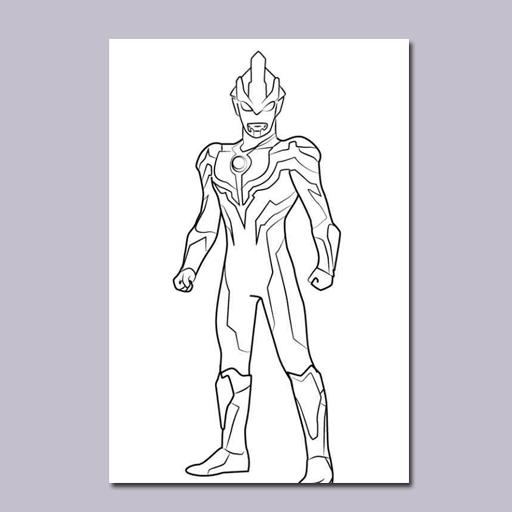 Detail Mewarnai Gambar Ultraman Ginga Nomer 24