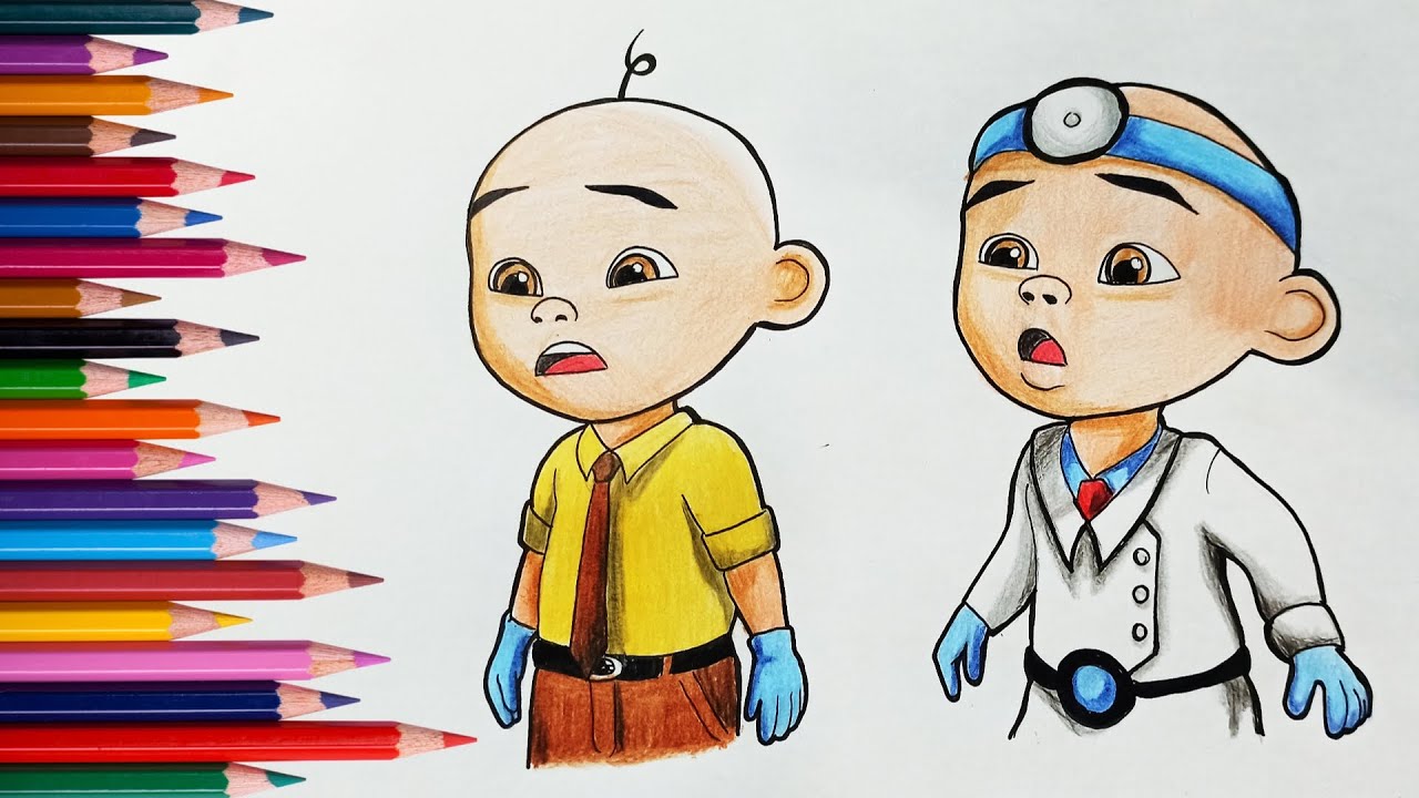 Detail Mewarnai Gambar Upin Dan Ipin Nomer 29