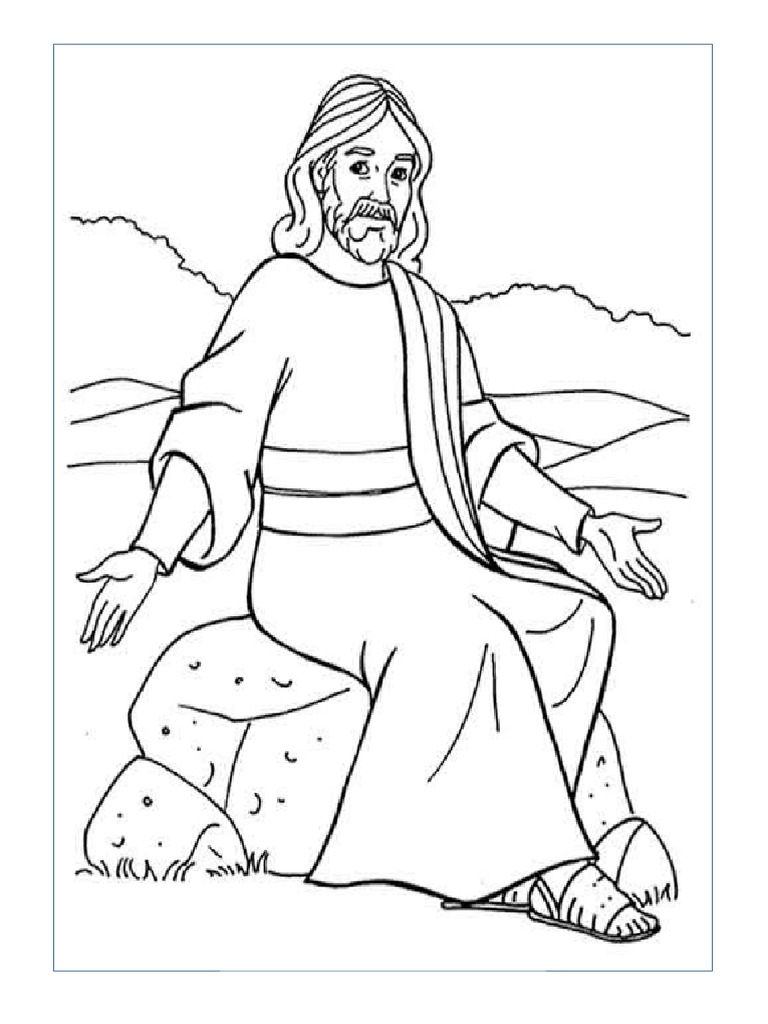 Download Mewarnai Gambar Yesus Nomer 12