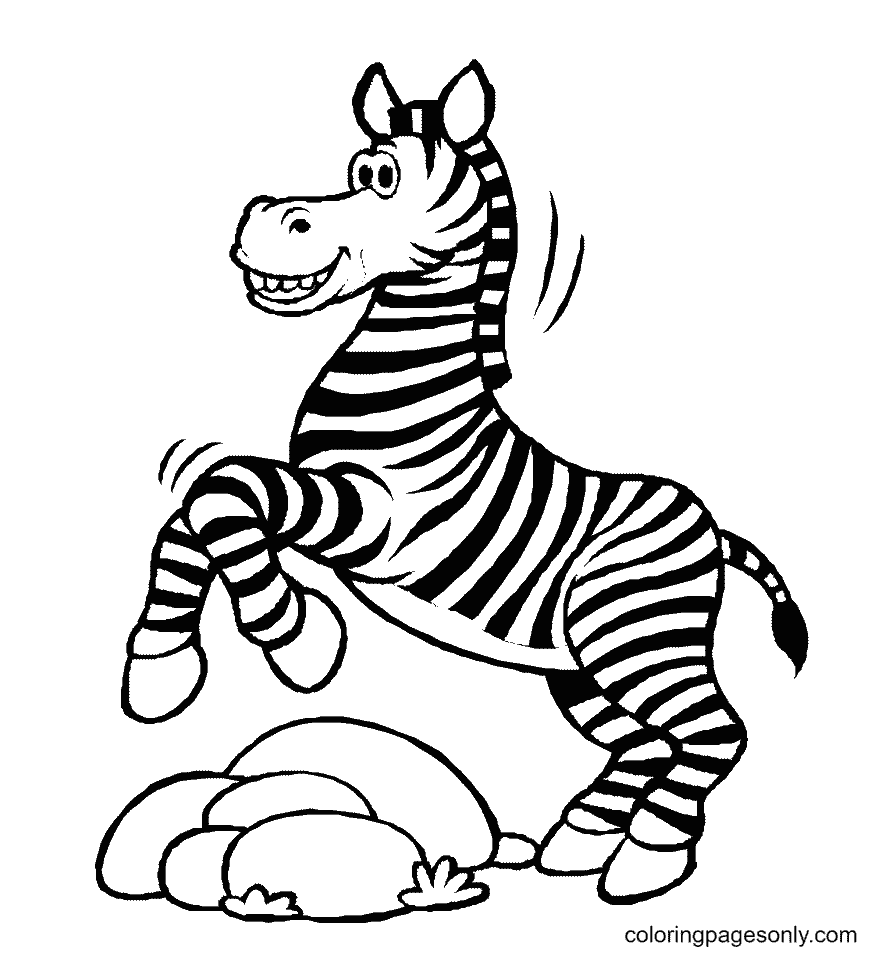 Detail Mewarnai Gambar Zebra Nomer 34