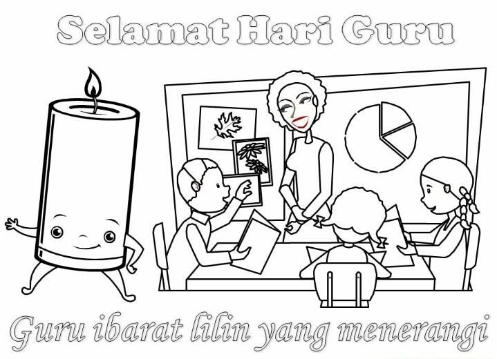 Detail Mewarnai Hari Guru Nomer 15