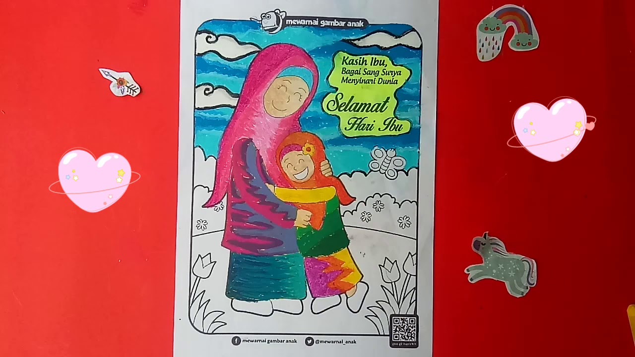 Mewarnai Hari Ibu 52 Koleksi Gambar