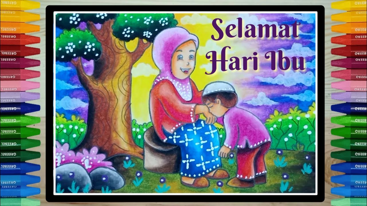 Detail Mewarnai Hari Ibu Nomer 2