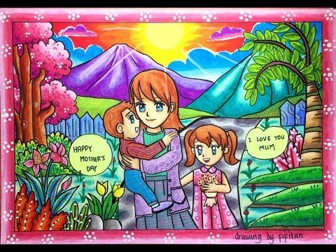 Detail Mewarnai Hari Ibu Nomer 19