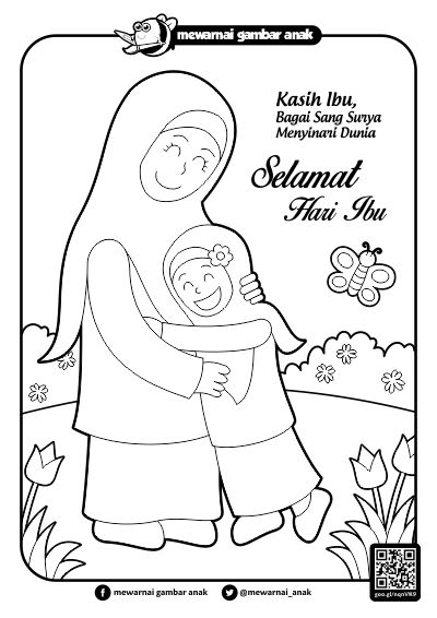 Detail Mewarnai Hari Ibu Nomer 3