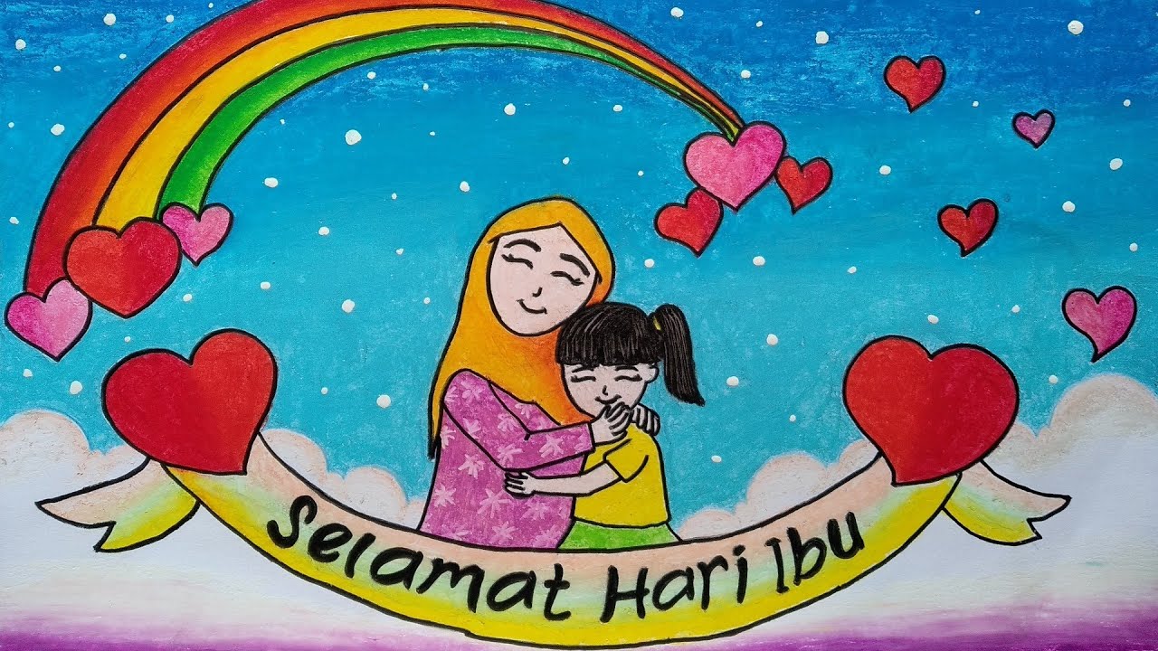 Detail Mewarnai Hari Ibu Nomer 6