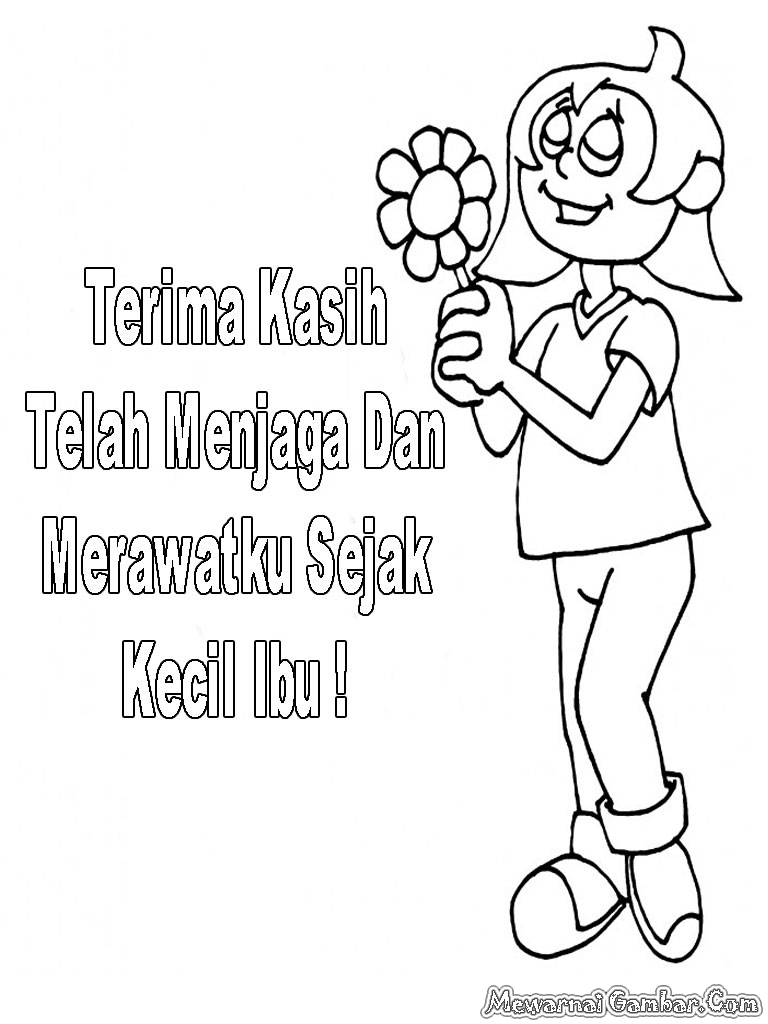 Detail Mewarnai Hari Ibu Nomer 45