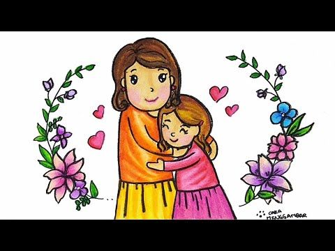 Detail Mewarnai Hari Ibu Nomer 7