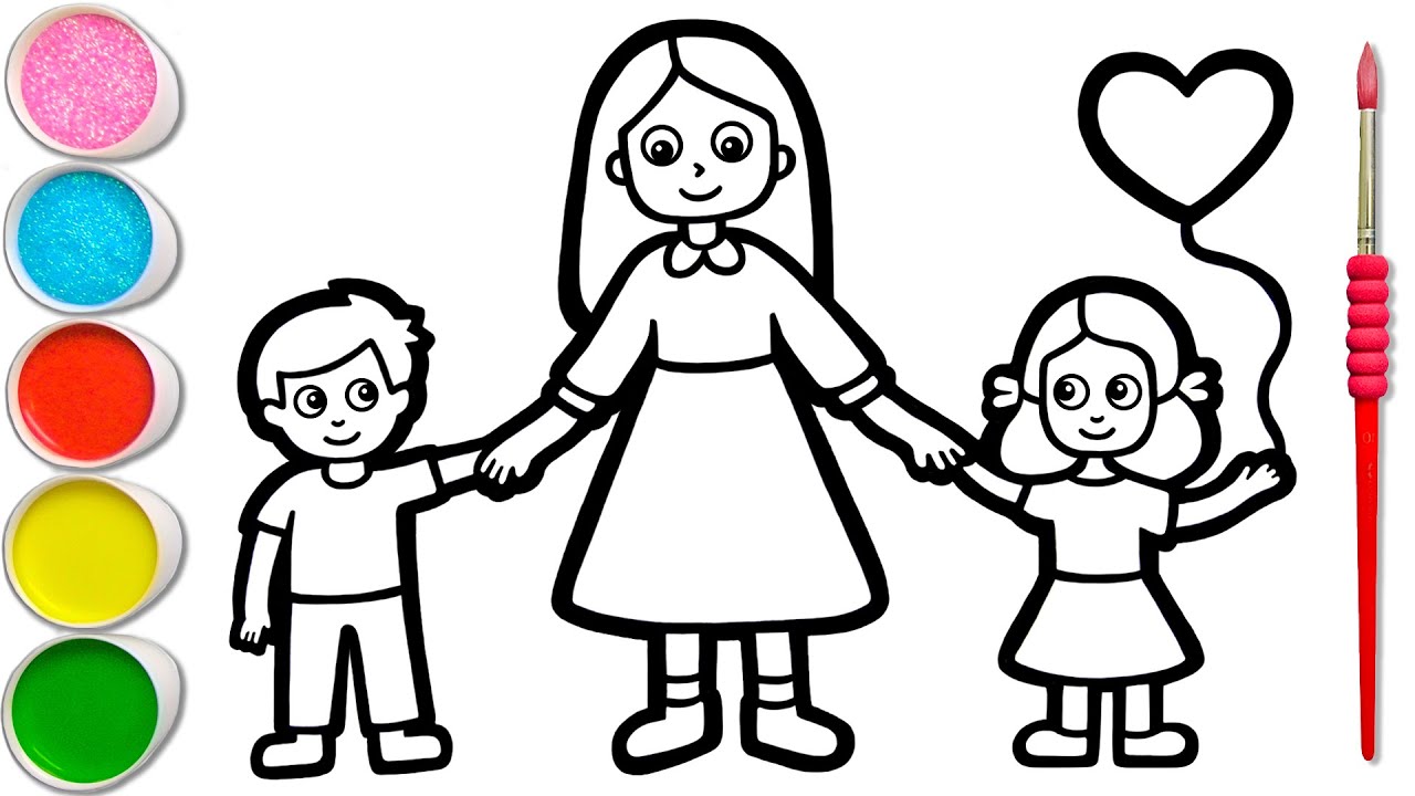 Detail Mewarnai Hari Ibu Nomer 8