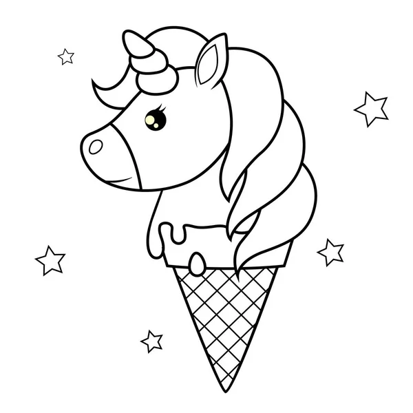 Detail Mewarnai Ice Cream Unicorn Koleksi Nomer 5