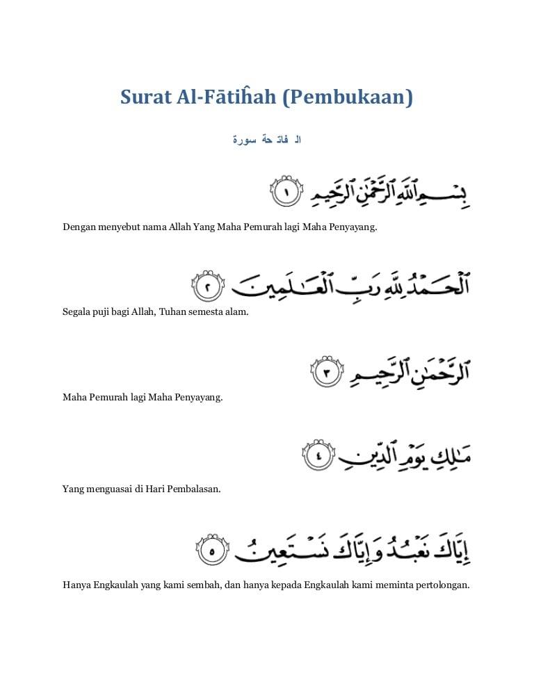 Detail Kultum Tentang Surat Al Fatihah Nomer 21