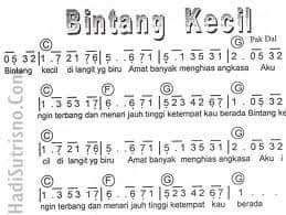 Detail Kunci Gitar Bintang Kecil Nomer 13